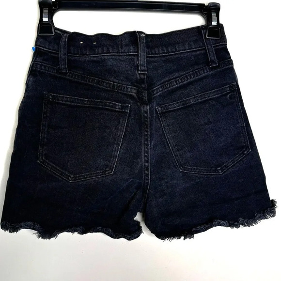 Madewell High-Rise Denim Boyshorts in Faded Black - Picture 6 of 9